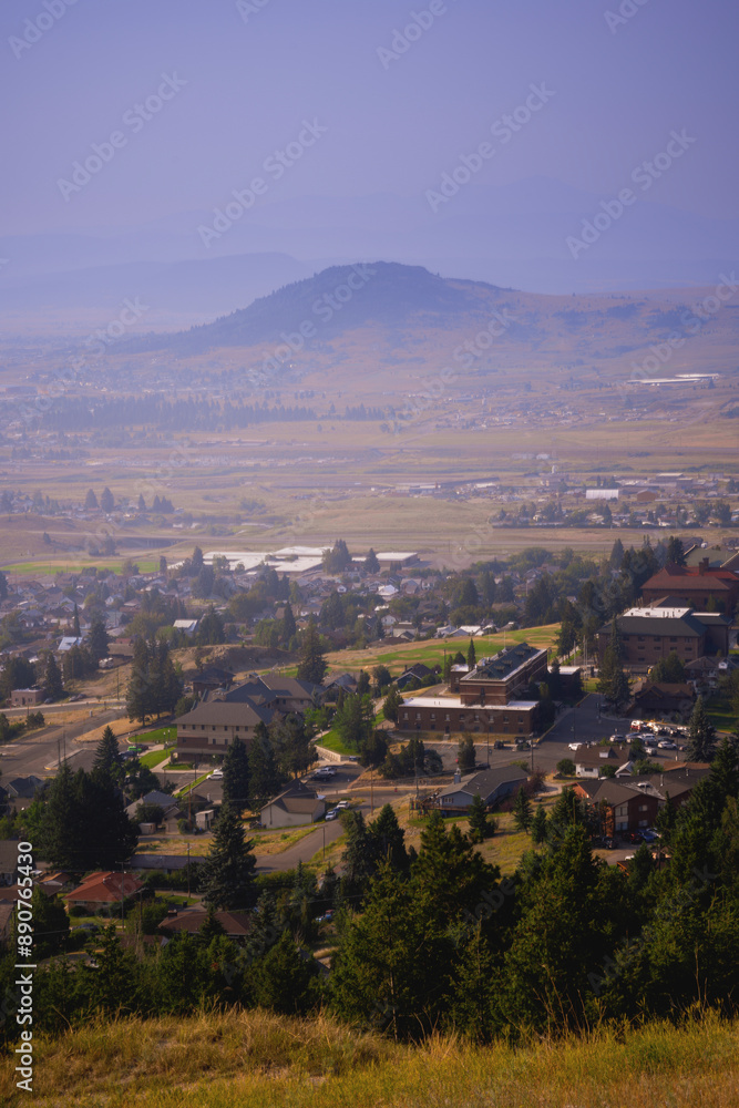 Butte City Skyline at Sunrise in Silver Bow County, Montana, United States: The beautiful cityscape of Montana's first major city and National Historic Site Butte City Skyline at Sunrise in Silver Bow County, Montana, United States: The beautiful cityscape of Montana's first major city and National Historic Site