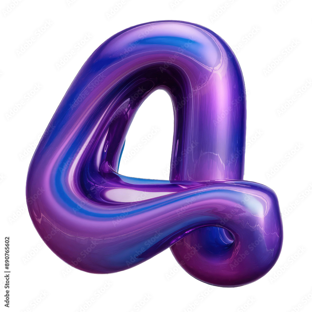 Isolated PNG Number 4, GENERATIVE AI Isolated PNG Number 4, GENERATIVE AI