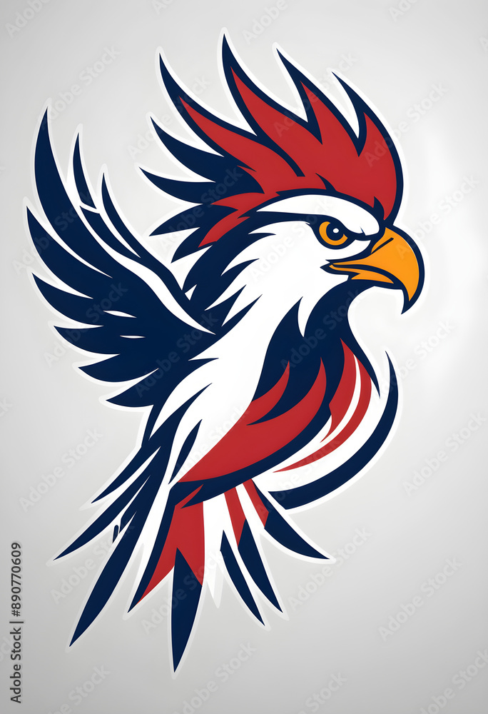 Majestic Eagle in Flight Illustration Majestic Eagle in Flight Illustration