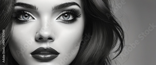 Wallpaper Mural Panoramic Vision: A Portrait of Beauty Torontodigital.ca