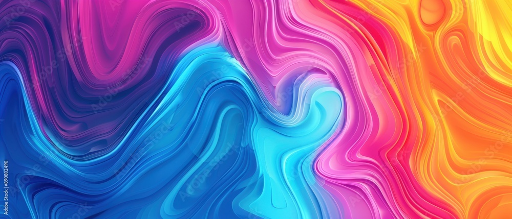 Obraz premium Colorful Abstract Swirls