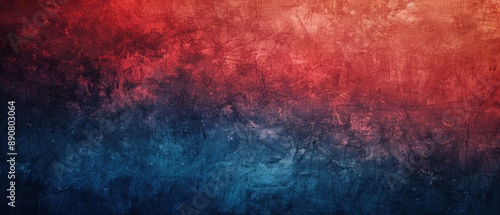 A vibrant abstract texture featuring bold red and blue tones, creating a dynamic visual atmosphere.