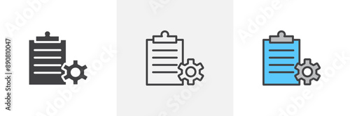 Project Management colored icon set