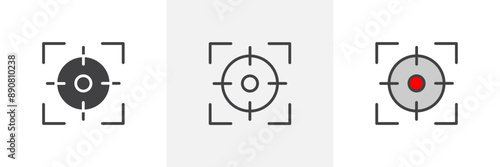 Focus colored icon set