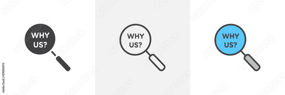 Why us colored icon set Why us colored icon set