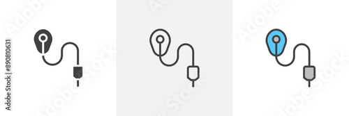 Anesthesia colored icon set