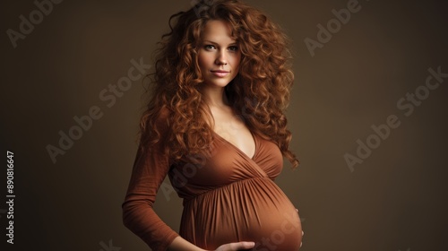 Transgender man in advanced pregnancy, heavily pregnant, a unique and significant moment