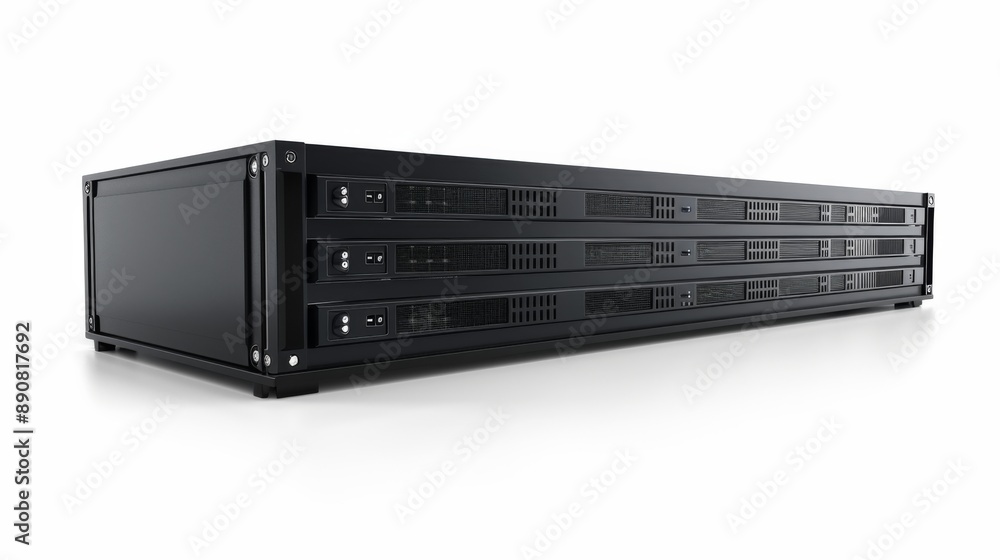 Server Rack Isolated on White Background Server Rack Isolated on White Background