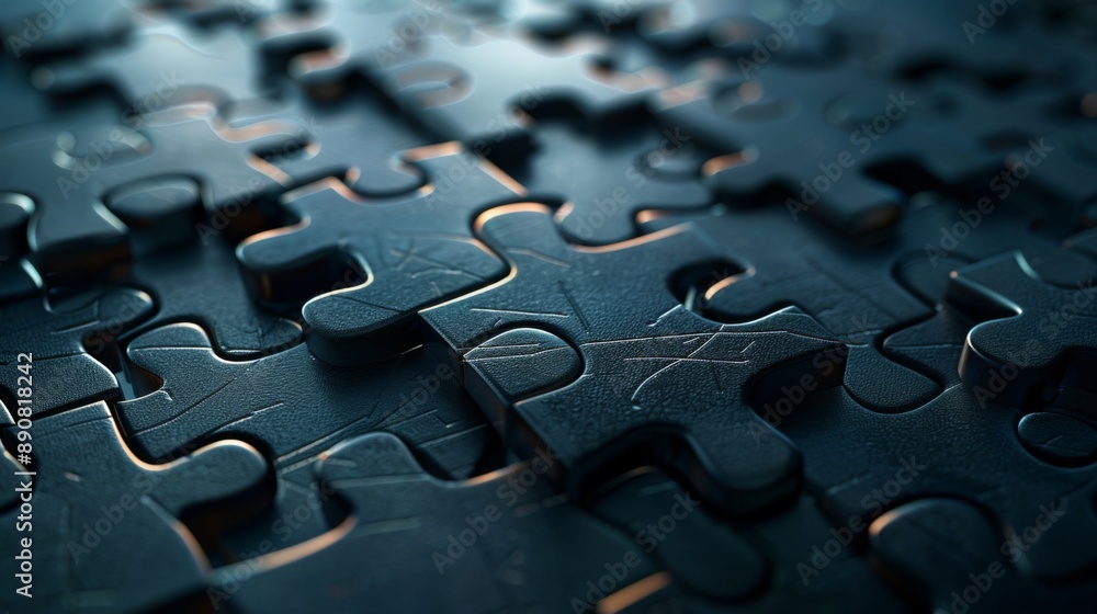 Puzzle Pieces Close-Up Textured Abstract Background Puzzle Pieces Close-Up Textured Abstract Background