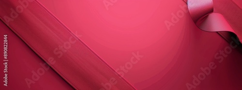 Closeup of Pink Satin Fabric Draped and Flowing in Waves