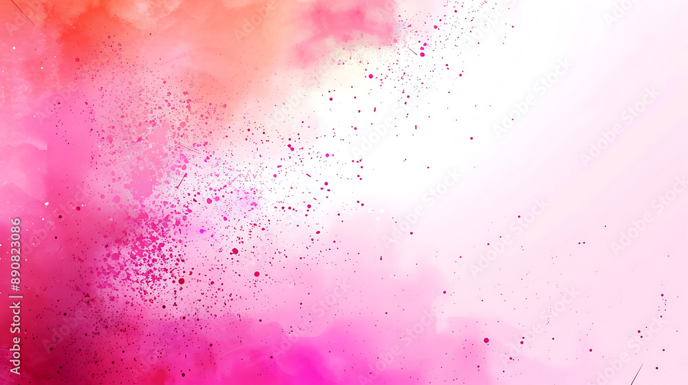 Burst of Pink Abstract Splatter Burst of Pink Abstract Splatter
