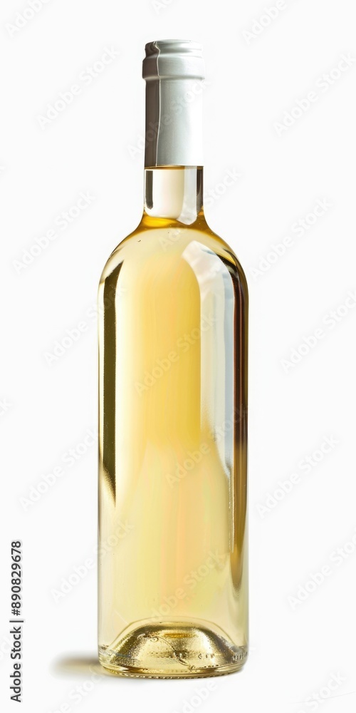 Chardonnay Wine Bottle. Blank White Bottle for Celebration Background Chardonnay Wine Bottle. Blank White Bottle for Celebration Background