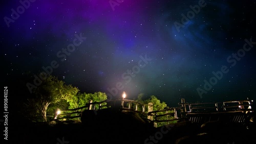 Wallpaper Mural A sky view looking up at night Torontodigital.ca