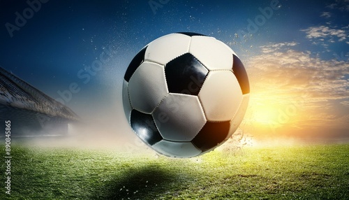 soccer ball on grass