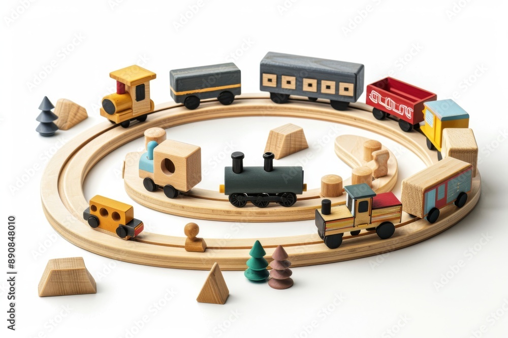 Wooden Train Set