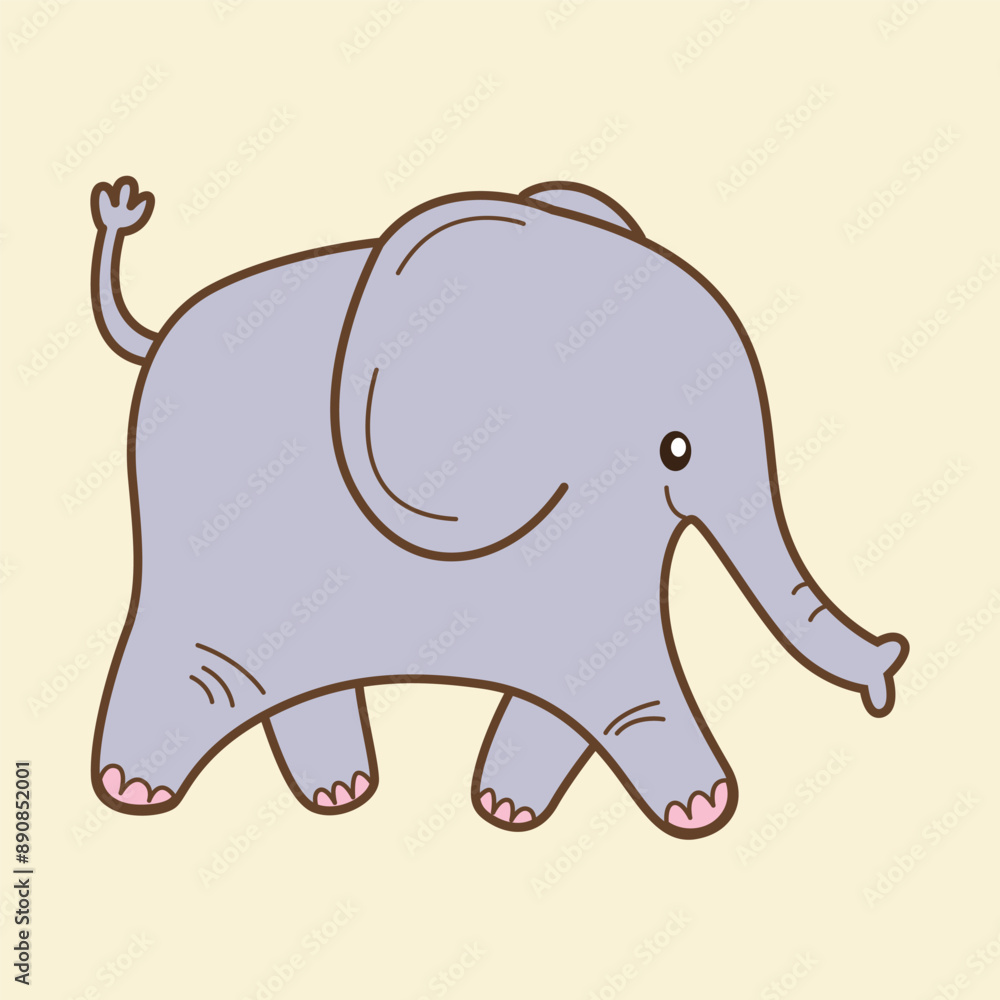 Elaphant Flat Design Clipart Elaphant Flat Design Clipart