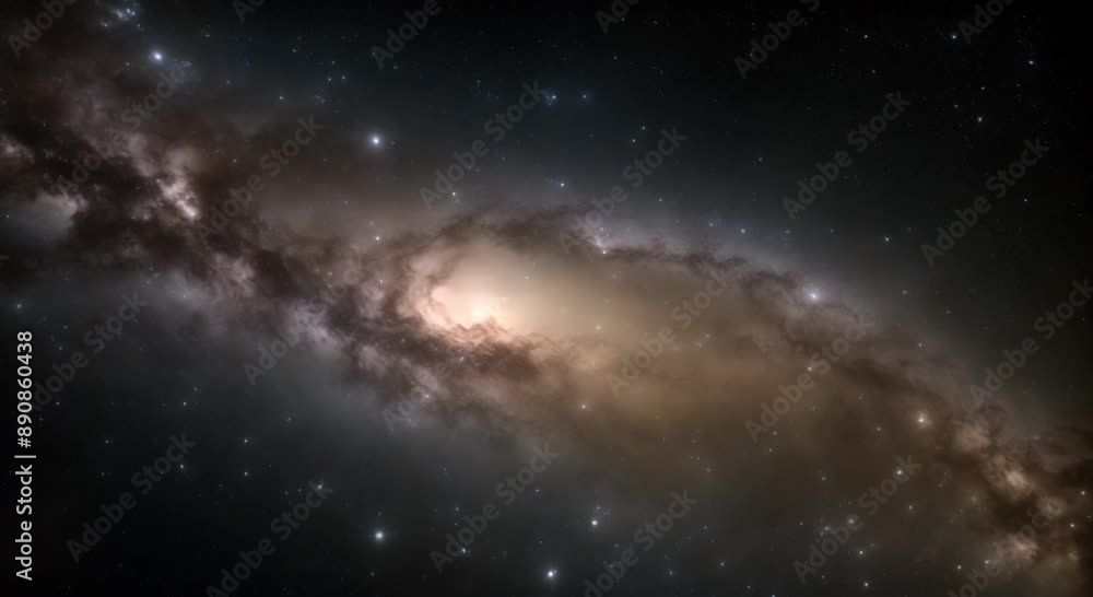 Close up zoom in to the Milky Way galaxy surrounded by stars in the universe 4k animation Close up zoom in to the Milky Way galaxy surrounded by stars in the universe 4k animation
