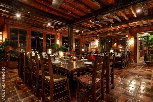 Authentic farm to table dining room.