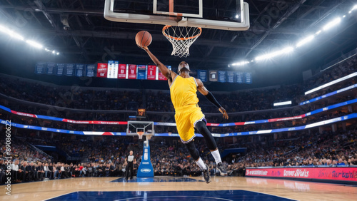 Basketball Player Layup