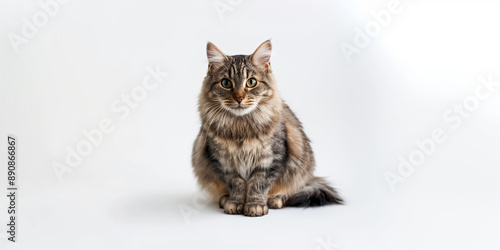 Wallpaper Mural cat on white background Torontodigital.ca