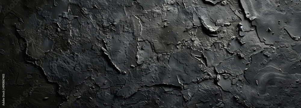 Close Up of Cracked Black Painted Concrete Wall Texture Close Up of Cracked Black Painted Concrete Wall Texture
