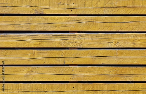 Close Up of Horizontal Wooden Planks With Visible Grain