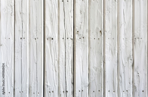 White Painted Wood Planks Close Up