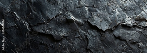 Rough Black Rock Texture Close Up