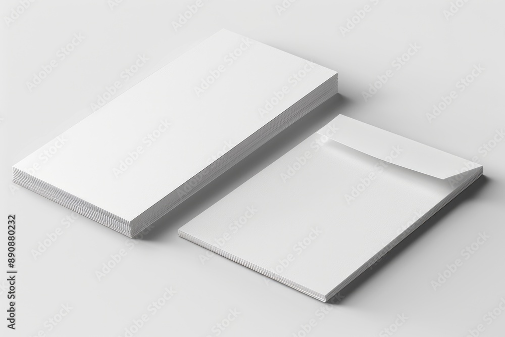 A pile of white business cards stacked on top of each other, ideal for use in presentations or as a background element A pile of white business cards stacked on top of each other, ideal for use in presentations or as a background element