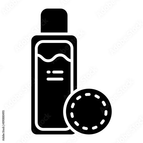 Illustration of Toner Glyph Icon