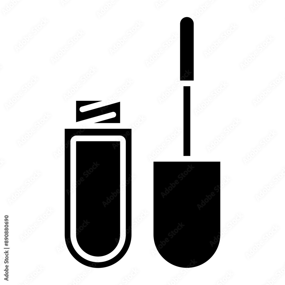 Illustration of Lip Serum Glyph Icon Illustration of Lip Serum Glyph Icon