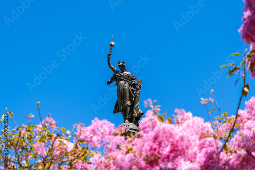 Large Independence Square in the historic center of Quito photo