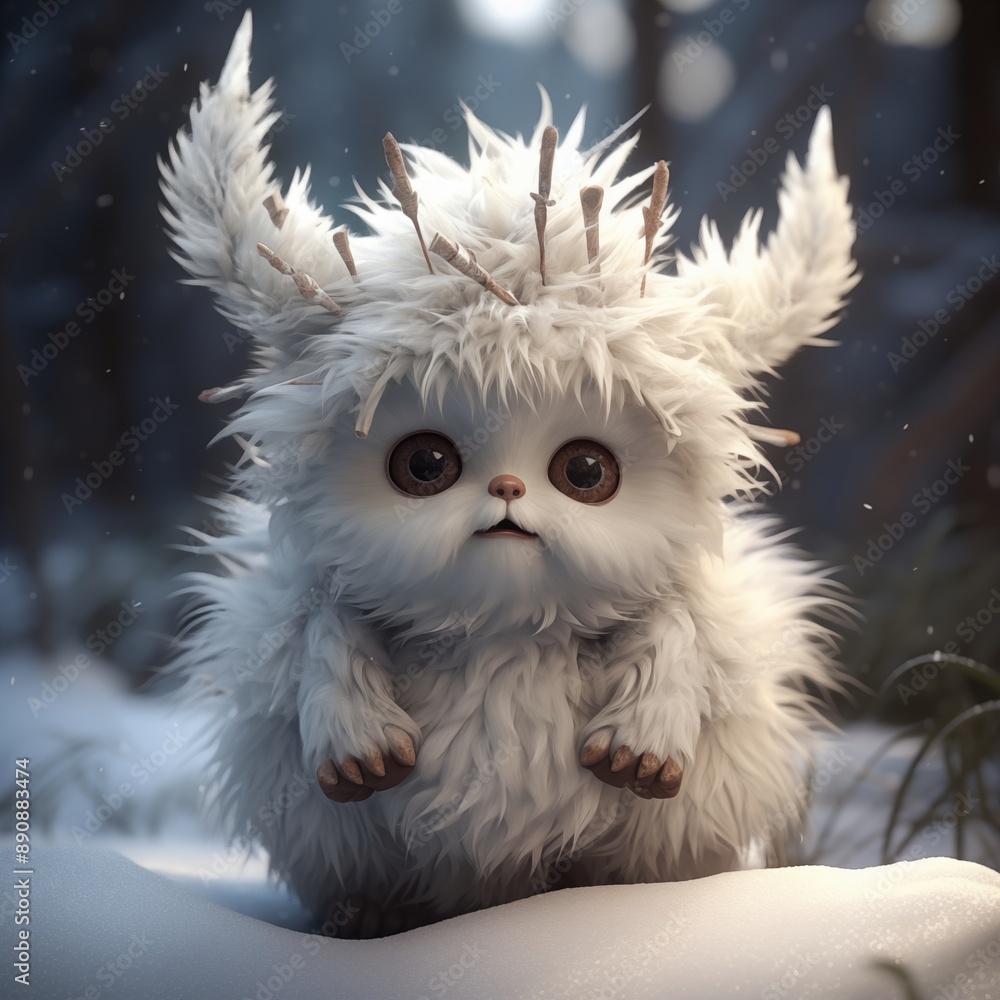 Cute Christmas light creature Cute Christmas light creature