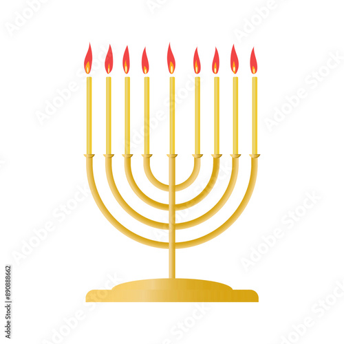 Menorah, happy hanukkah judaism religious holiday hebrew celebration