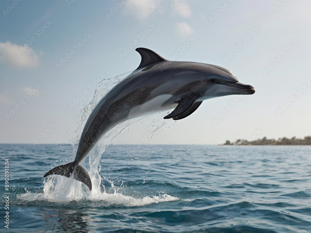 Fototapeta premium close up dolphin