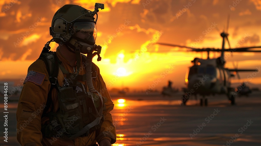 During a training exercise, an Aircraft Launch and Recovery Specialist practices emergency procedures, ensuring readiness for any situation. During a training exercise, an Aircraft Launch and Recovery Specialist practices emergency procedures, ensuring readiness for any situation.