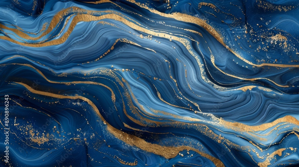 Gradient abstract gold and blue liquid background Gradient abstract gold and blue liquid background