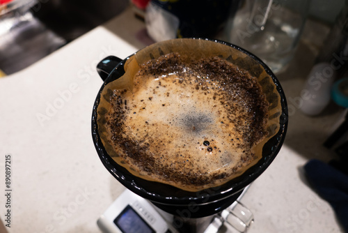 brewing fresh coffee