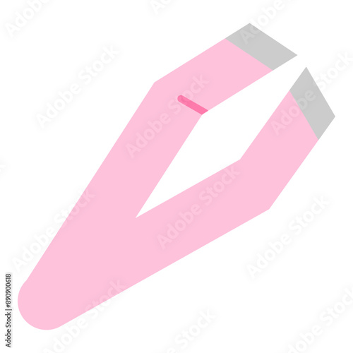  Illustration of Tweezer Flat Icon. Vector Design