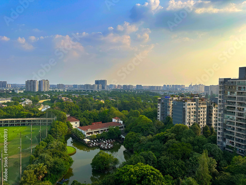 A view overlooking an area near Chengdu s Third Ring Road.