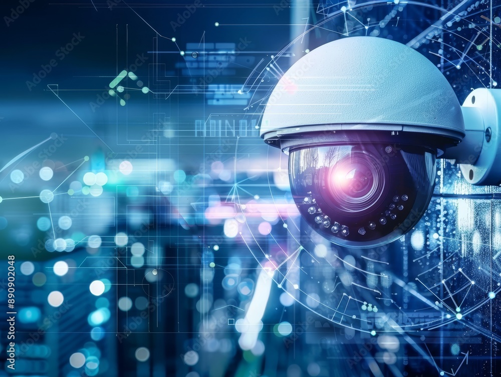 City street cctv surveillance for motion and face recognition with live monitoring and recording City street cctv surveillance for motion and face recognition with live monitoring and recording