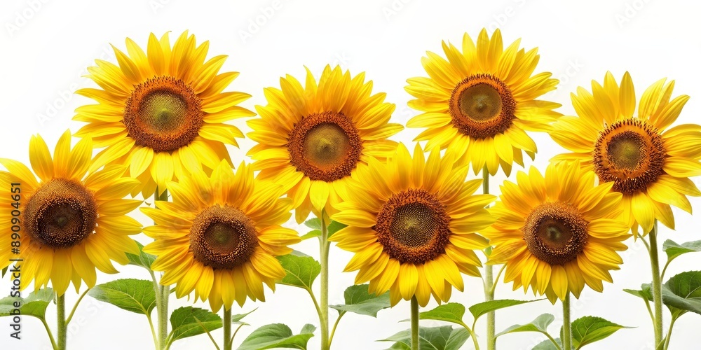 Sunflowers isolated on white background, rendering of romantic and bright flowers, sunflower, isolated, background,rendering Sunflowers isolated on white background, rendering of romantic and bright flowers, sunflower, isolated, background,rendering