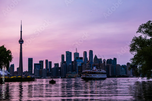 Photography The Centre Island Ferry Approaches at Dusk of a Warm July Evening