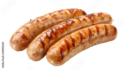 bratwurst sausages isolated