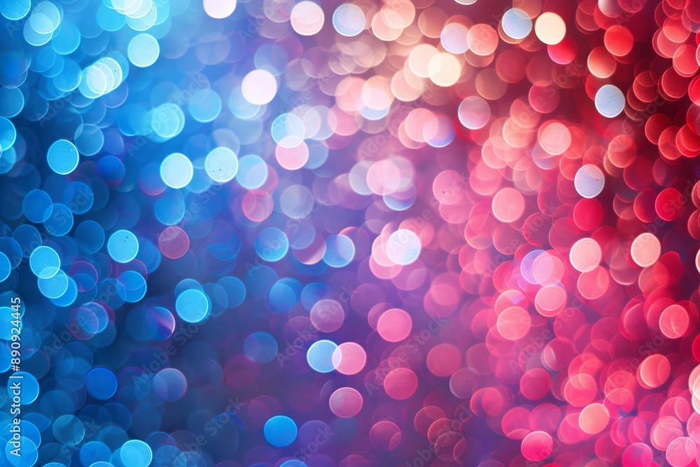 Abstract bokeh red, blue and white background. Glittering shine lights. 4th of July, Labor Day, Independence Day. Christmas decoration. Holiday festival backdrop for banner, poster, greeting card Abstract bokeh red, blue and white background. Glittering shine lights. 4th of July, Labor Day, Independence Day. Christmas decoration. Holiday festival backdrop for banner, poster, greeting card