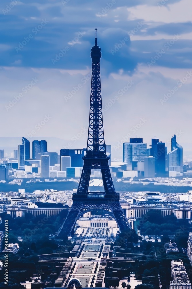 Obraz premium Amazing view of Paris with the Eiffel tower