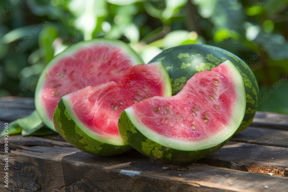 Fototapeta premium Charleston Gray Watermelon background