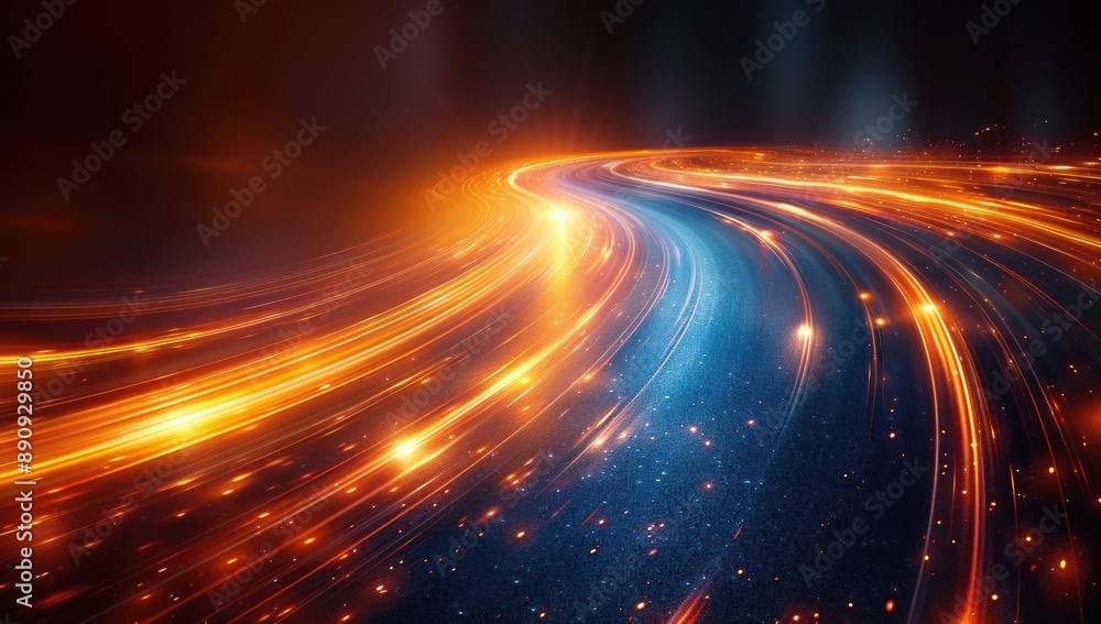 Abstract Speed Lines - A Digital Art Illustration Abstract Speed Lines - A Digital Art Illustration