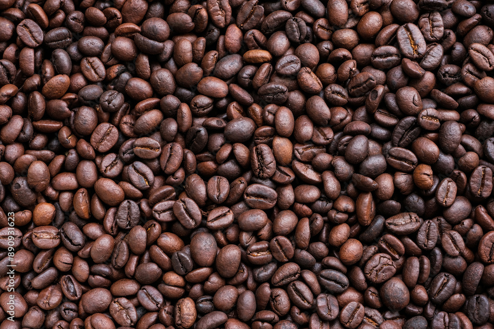 Roasted coffee beans for background Roasted coffee beans for background