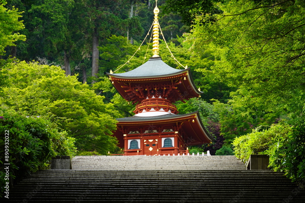 Pagoda in Katsuo-ji Osaka Pagoda in Katsuo-ji Osaka